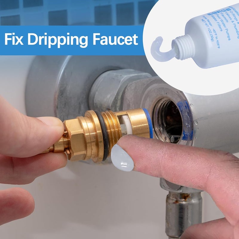 BTAS Plumbers Silicone Grease Food Grade for Faucet O Ring Valve Rubber Pool Pump Lubricant Sealing Waterproof 1 oz 1 Pcs - Image 2